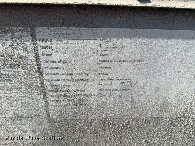 image for item EV2323 (2) Daikin DSG0600804BXXX 5-ton HVAC units