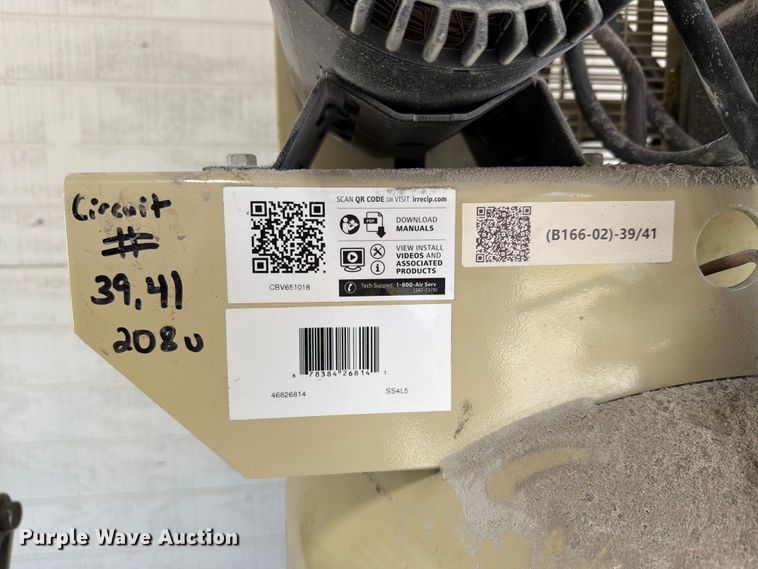 image for item EV2327 Ingersoll Rand SS4L5 air compressor