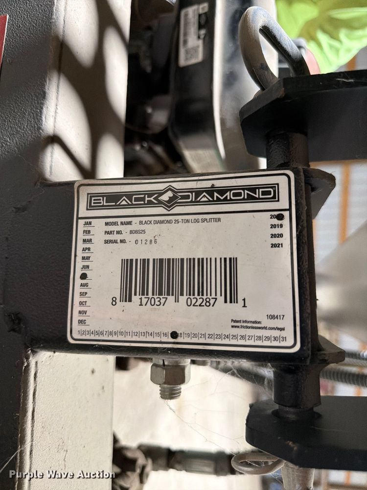 image for item EW2140 Black Diamond log splitter