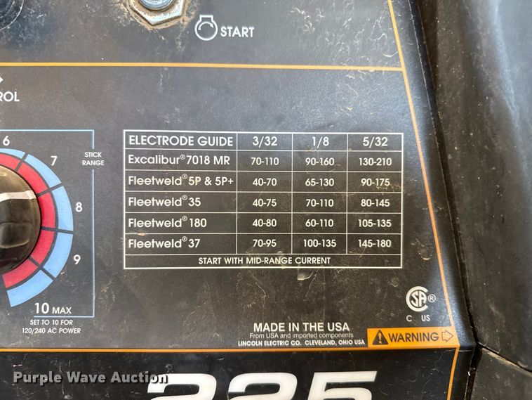 image for item EW4061 Lincoln Ranger 225 welder/generator
