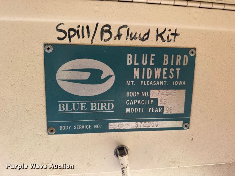image for item EW4971 1996 Blue Bird school bus