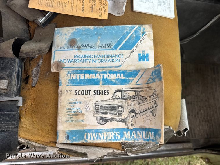 image for item EW4982 1977 International Scout pickup truck