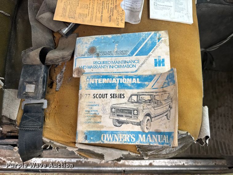 image for item EW4982 1977 International Scout pickup truck