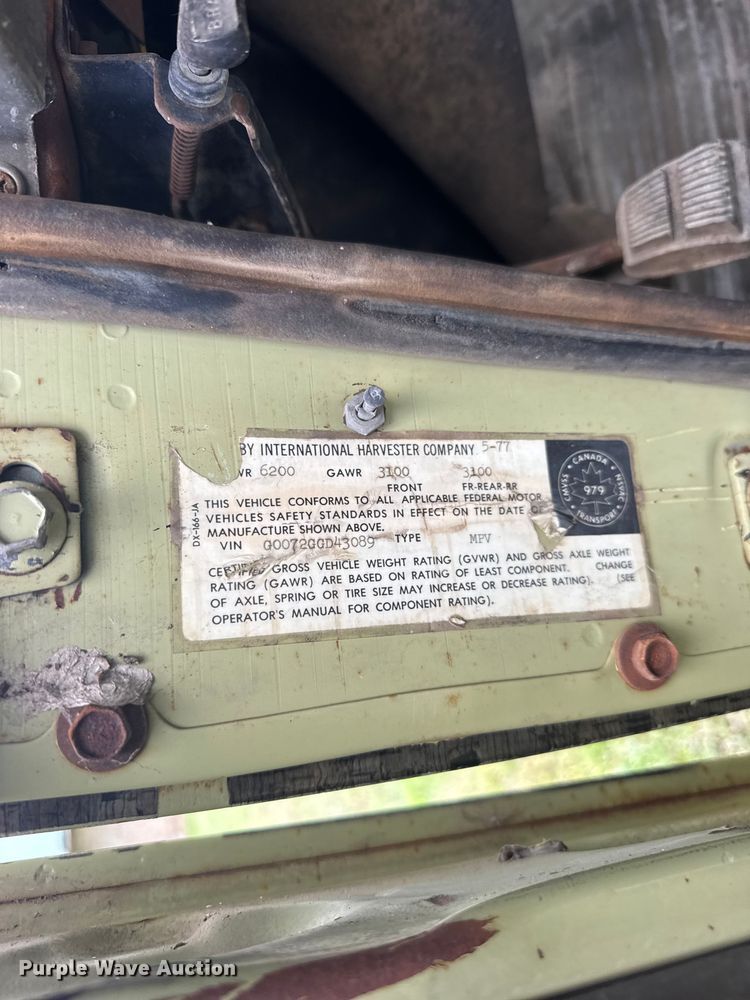 image for item EW4982 1977 International Scout pickup truck
