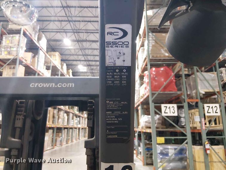 image for item EX3025 2018 Crown RC5545-40 forklift