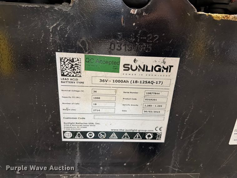 image for item EX3027 2018 Crown RC5545-40 forklift