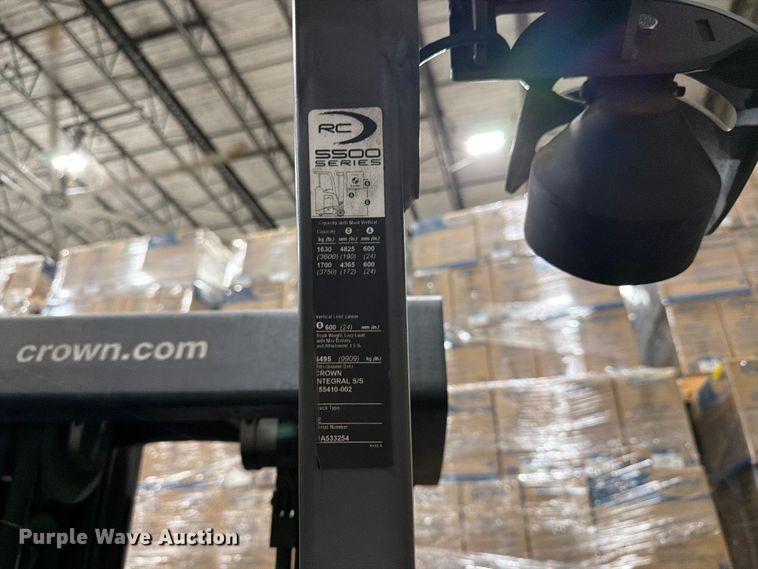 image for item EX3027 2018 Crown RC5545-40 forklift