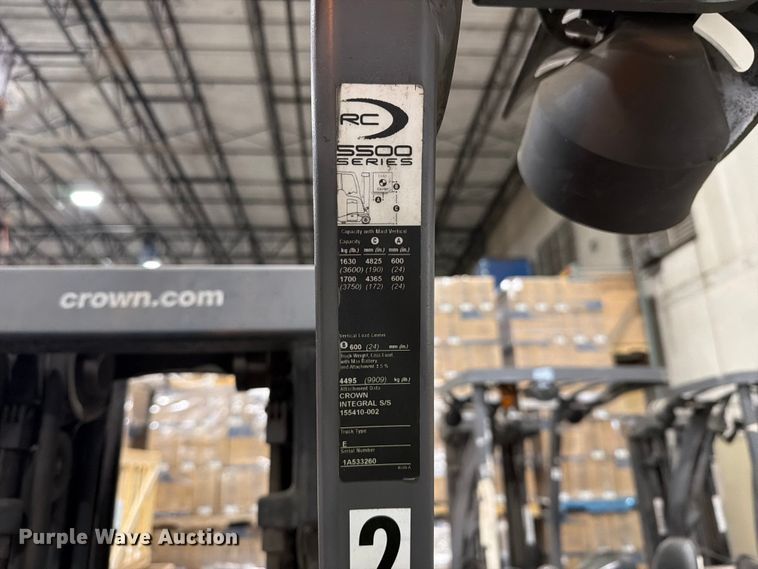 image for item EX3028 Crown RC5545 forklift