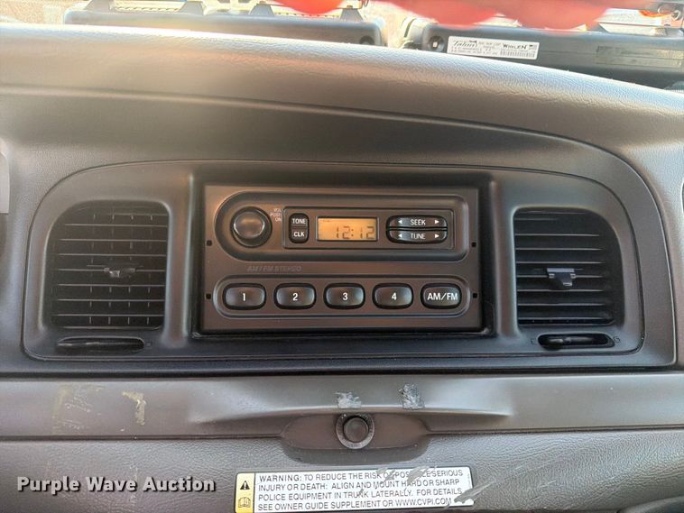 image for item EX4046 2007 Ford Crown Victoria Police Interceptor 