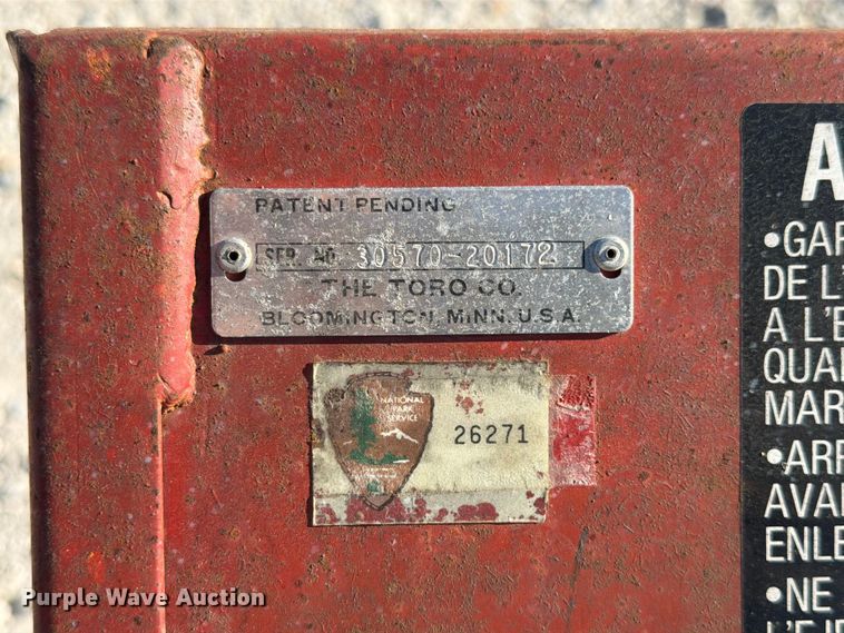 image for item EX4548 Toro mower attachments