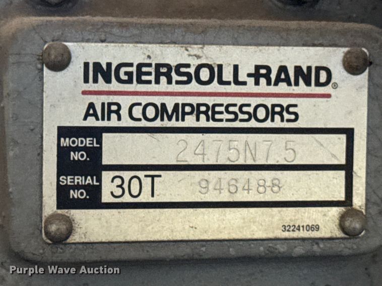 image for item FB5771 Ingersoll Rand 30T air compressor