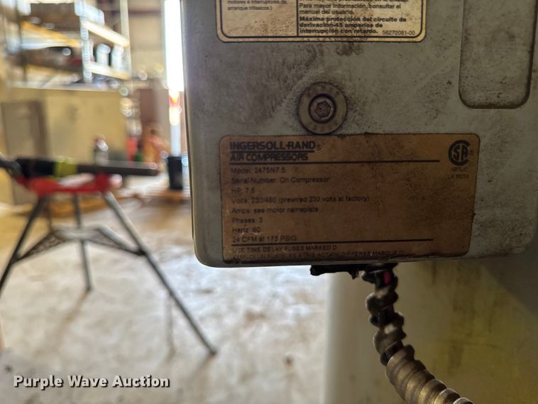 image for item FB5771 Ingersoll Rand 30T air compressor