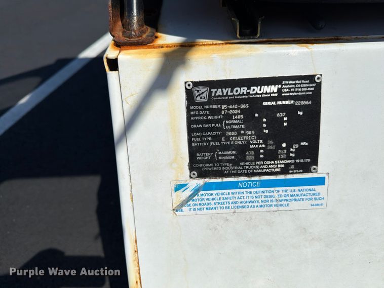 image for item FB5777 2024 Taylor Dunn Bigfoot S utility vehicle