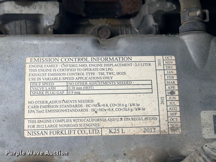 image for item FB8266 Nissan 50 forklift