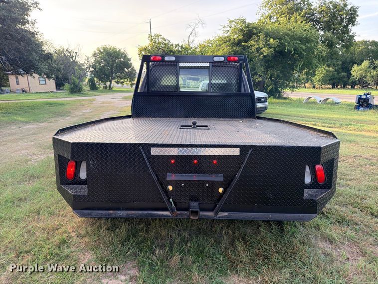 image for item FB8282 1997 Dodge Ram 3500 Ext. Cab flatbed pickup truck