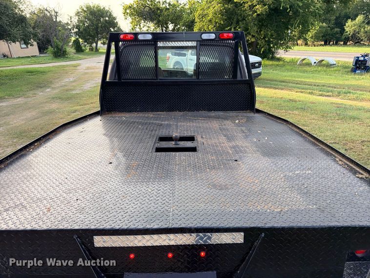 image for item FB8282 1997 Dodge Ram 3500 Ext. Cab flatbed pickup truck