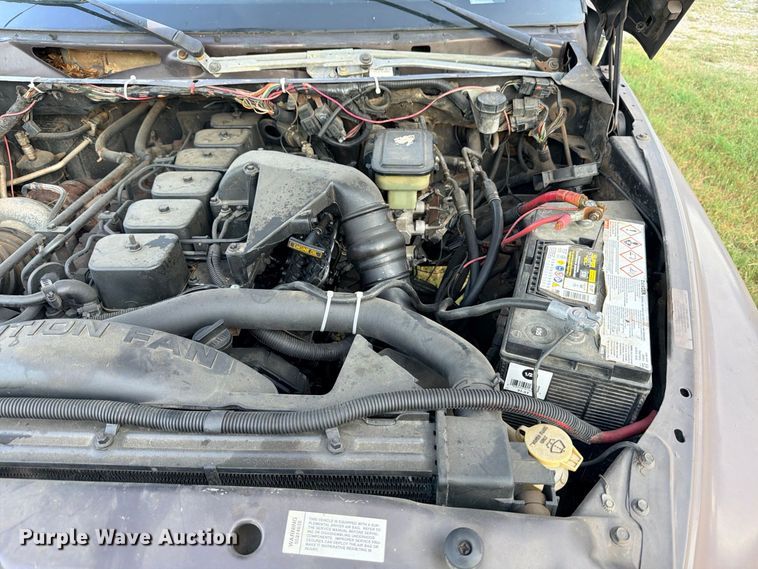 image for item FB8282 1997 Dodge Ram 3500 Ext. Cab flatbed pickup truck