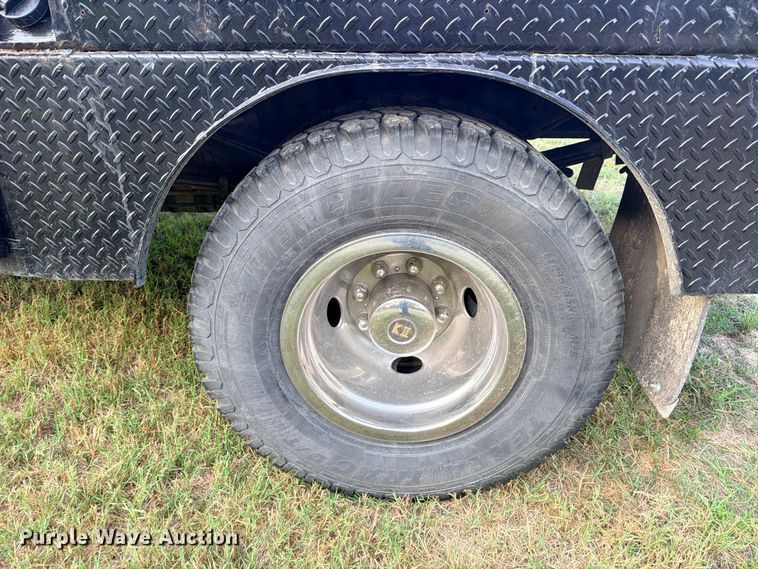 image for item FB8282 1997 Dodge Ram 3500 Ext. Cab flatbed pickup truck