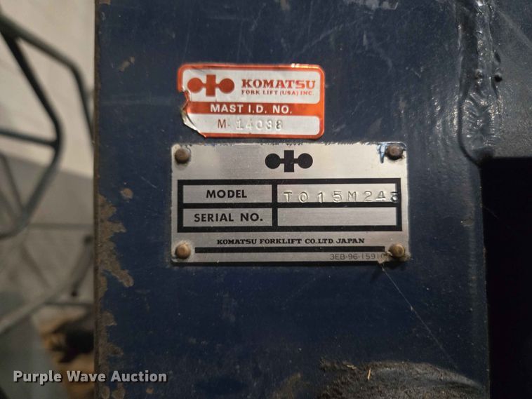 image for item FC0968 Komatsu FB13M-2 forklift