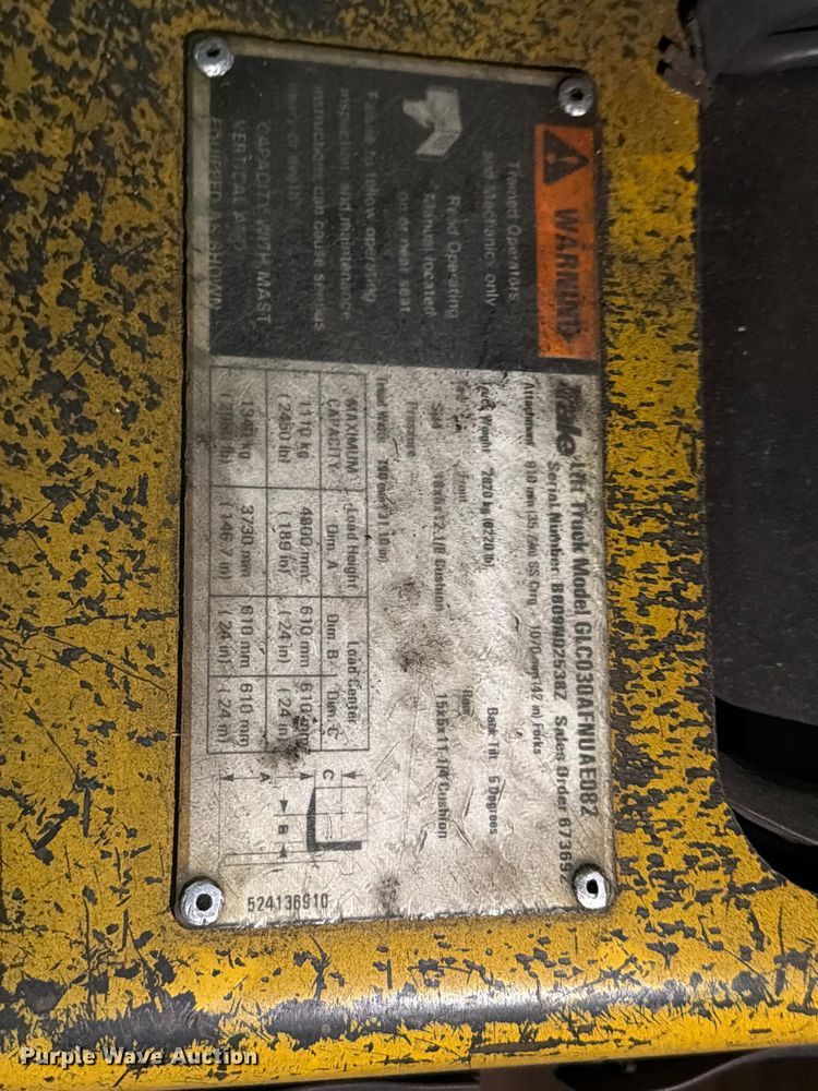 image for item FC0977 Yale GLC030AFNUAE08Z forklift