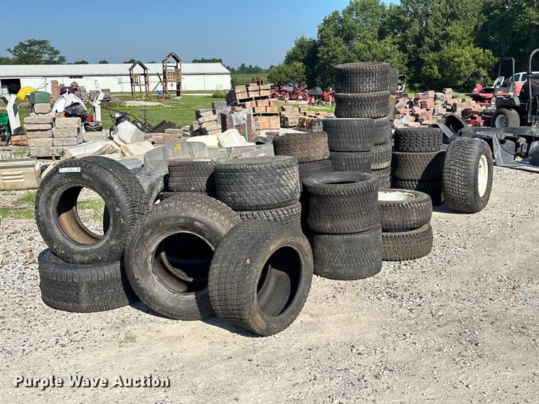 Lawn mower tires and wheels