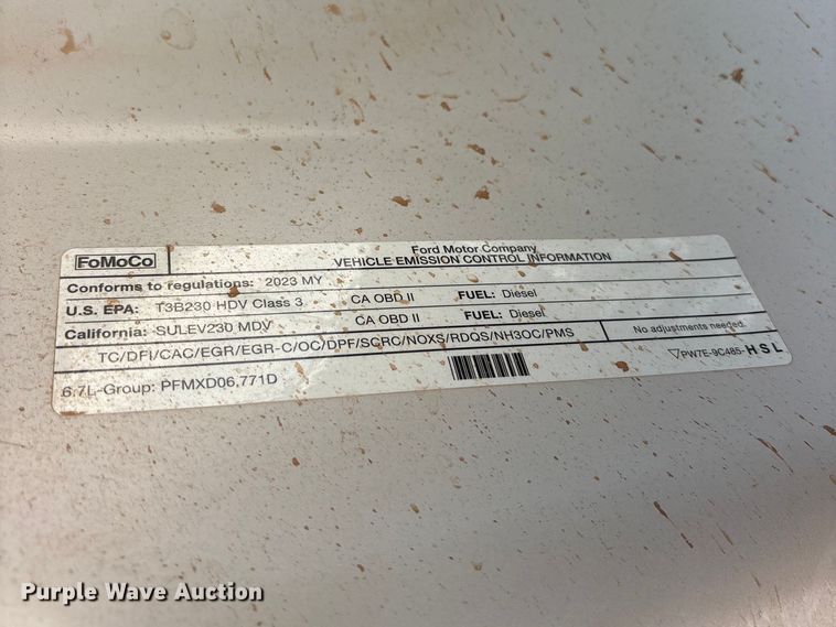 image for item FC2511 2023 Ford F250 Super Duty Crew Cab pickup truck