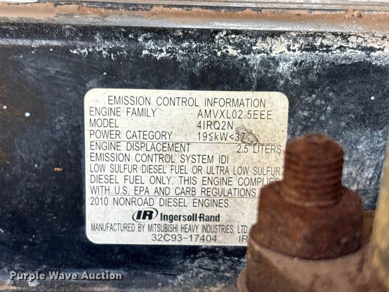 image for item FC2512 2011 Ingersoll Rand G25 generator