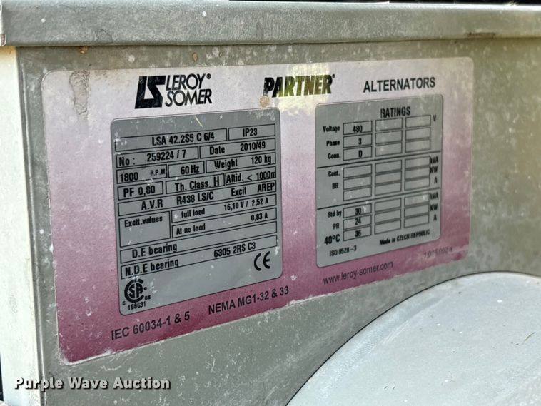 image for item FC2512 2011 Ingersoll Rand G25 generator