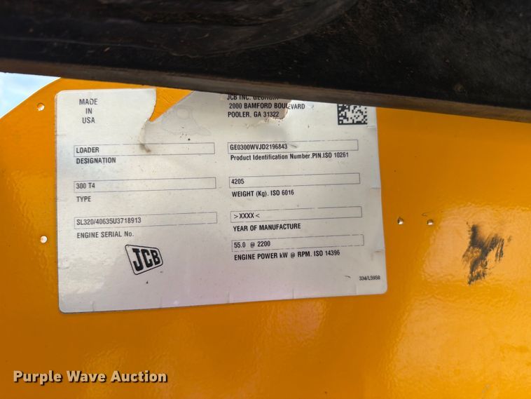 image for item FH6277 2014 JCB 300 T4 skid steer loader