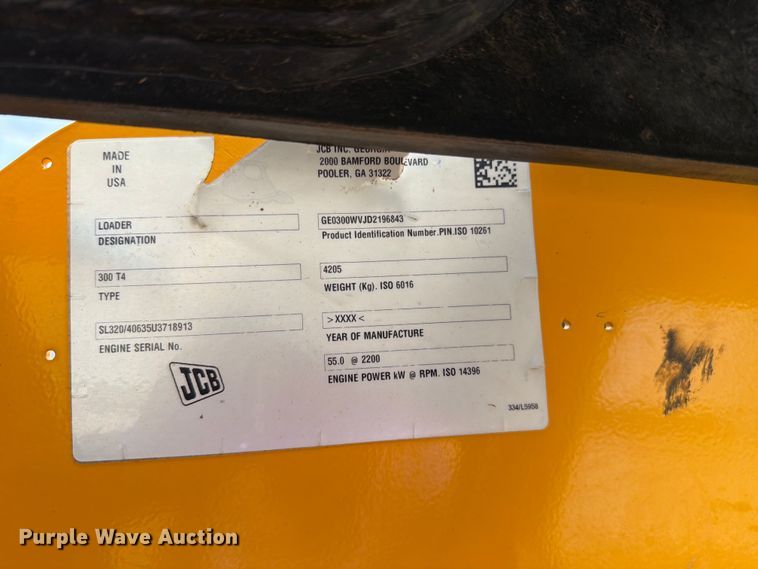 image for item FH6277 2014 JCB 300 T4 skid steer loader