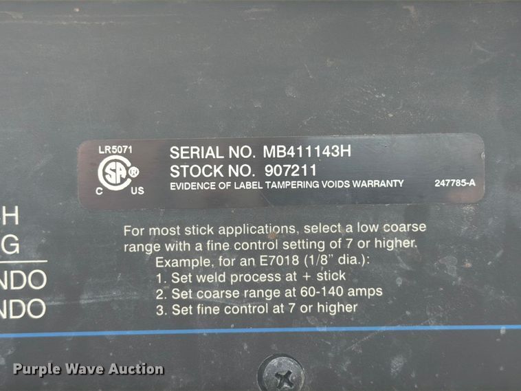 image for item FI0294 Miller Bobcat 250 welder/generator