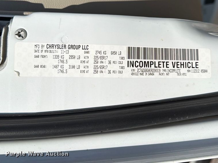 image for item FK3528 2014 Dodge Grand Caravan van