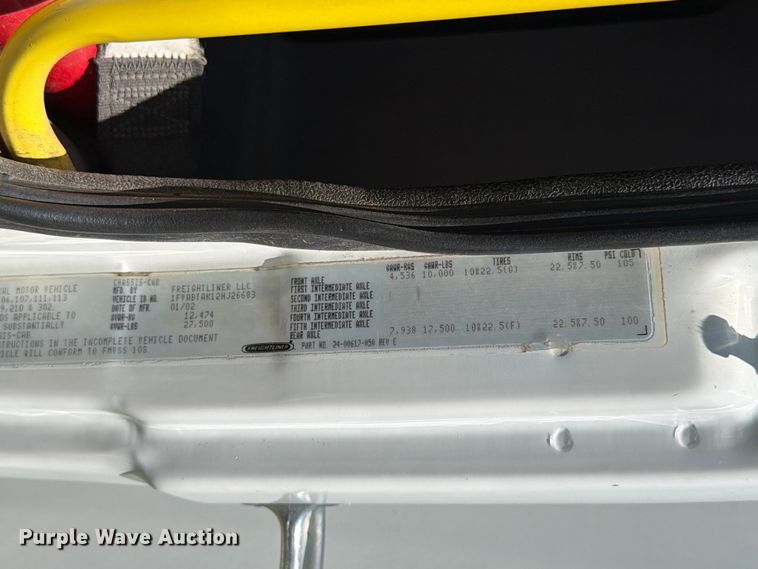 image for item FK4055 2002 Freightliner FL70 utility / service truck