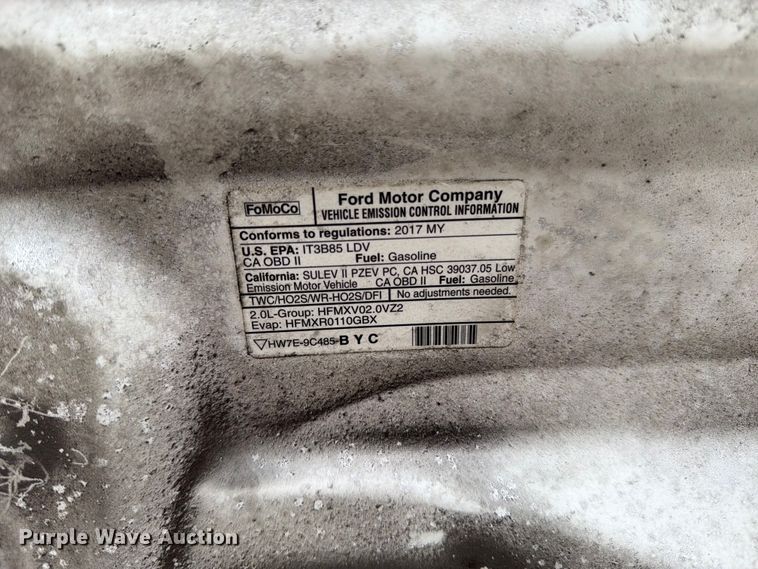 image for item FK4541 2017 Ford Focus 