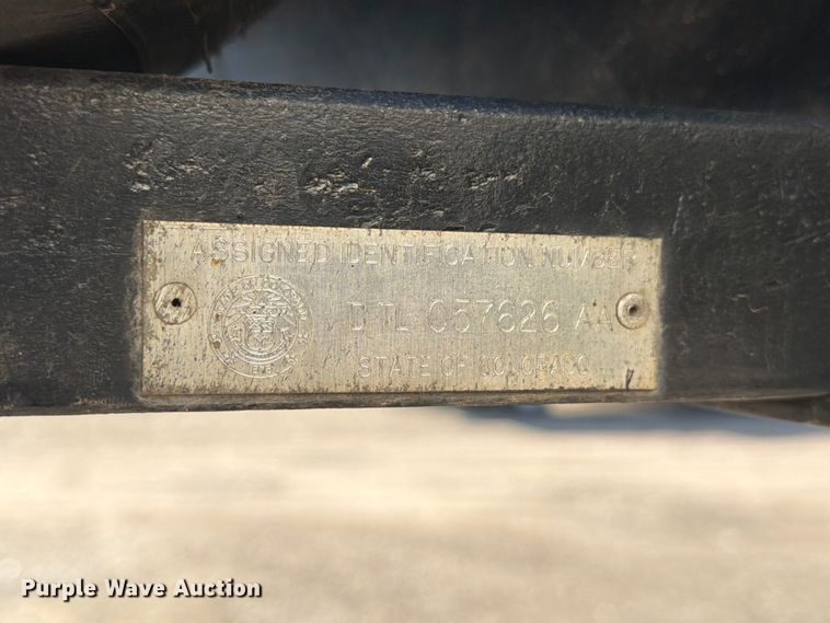 image for item FM7603 2019 Shop built dump trailer