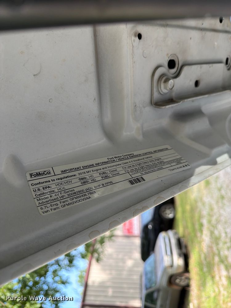 image for item FN2509 2016 Ford F450 Super Duty bucket truck