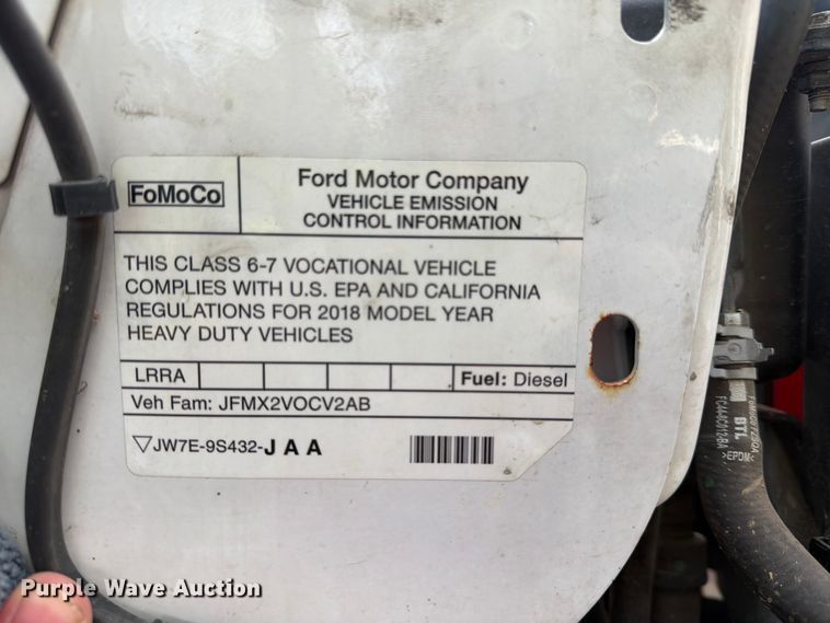image for item FN2510 2018 Ford F650 Super Duty box truck