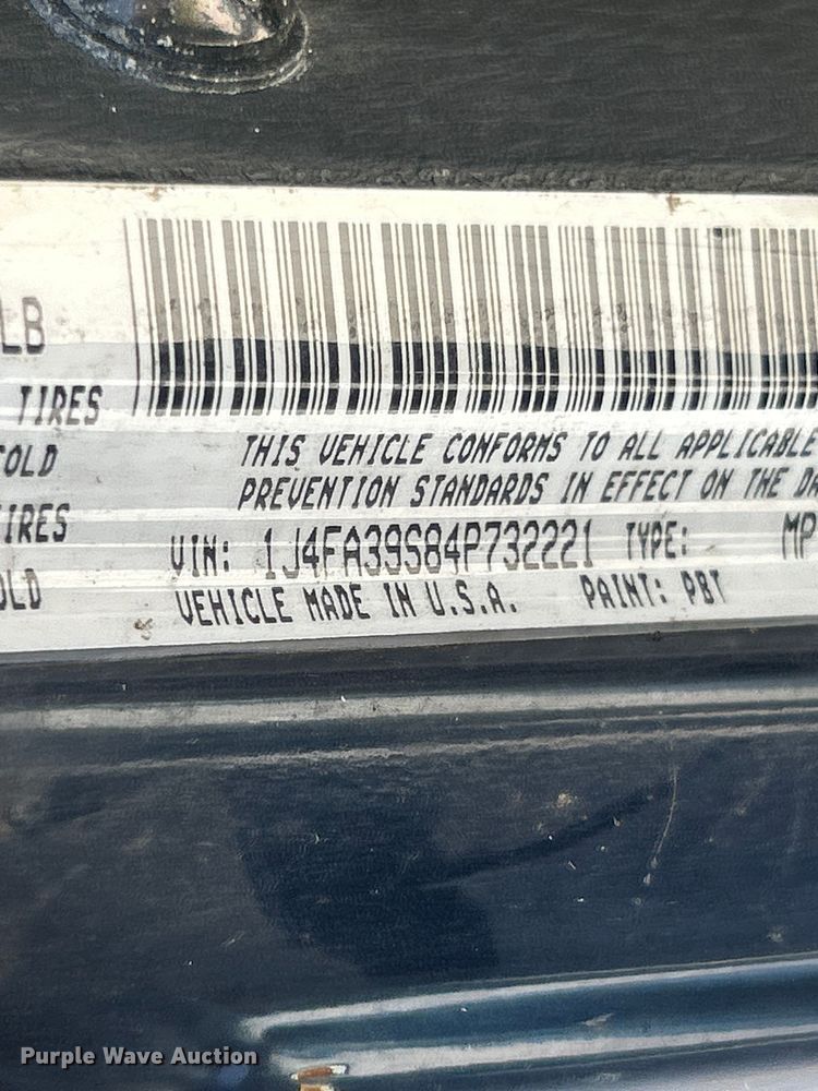 image for item FT6007 2004 Jeep Wrangler SUV