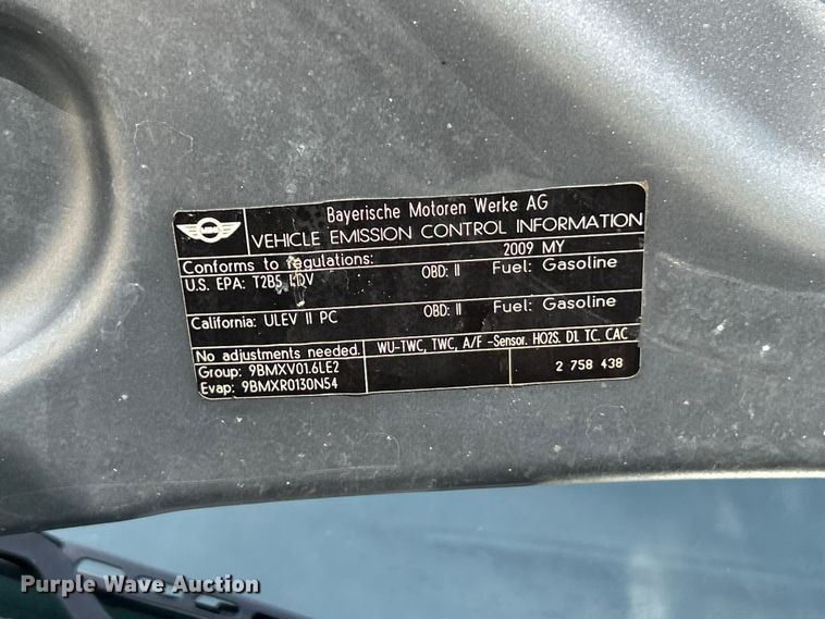 image for item FT6008 2009 Mini Cooper S 