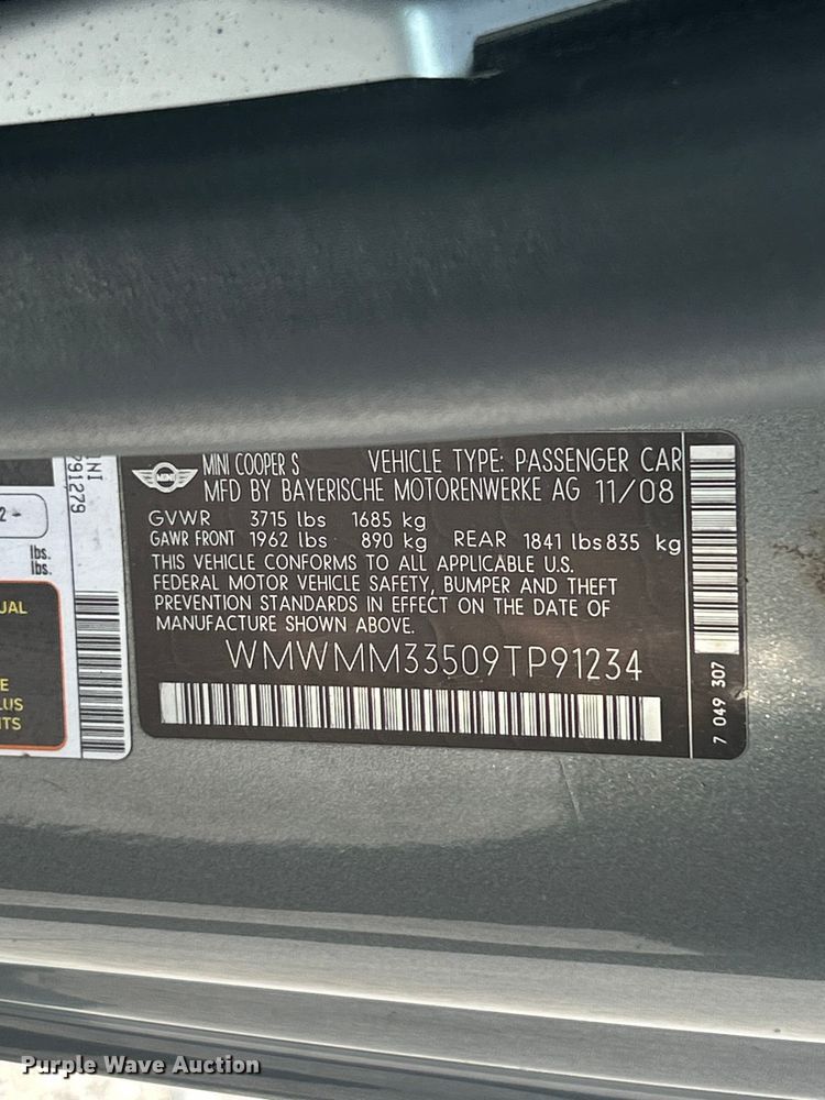 image for item FT6008 2009 Mini Cooper S 
