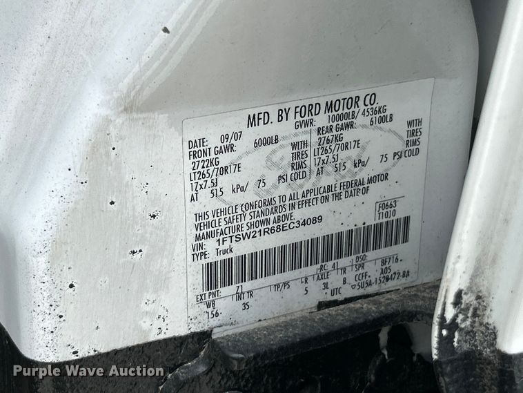image for item FT6009 2008 Ford F250 Super Duty  XLT Crew Cab pickup truck