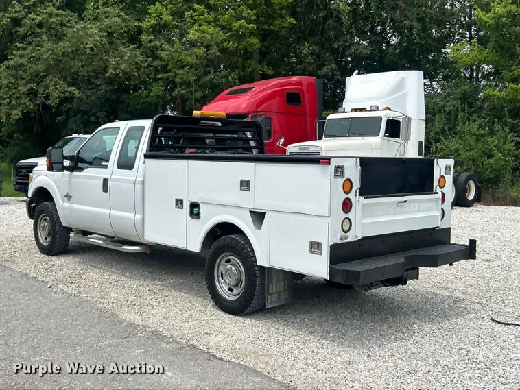 image for item FT6015 2015 Ford F350 Super Duty Ext. Cab utility bed pickup truck