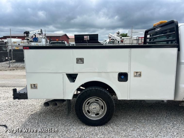 image for item FT6015 2015 Ford F350 Super Duty Ext. Cab utility bed pickup truck