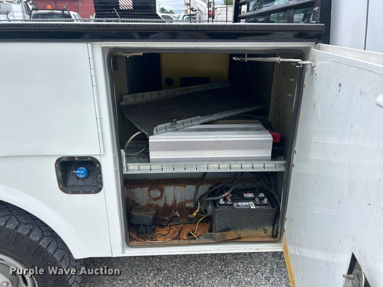 image for item FT6015 2015 Ford F350 Super Duty Ext. Cab utility bed pickup truck