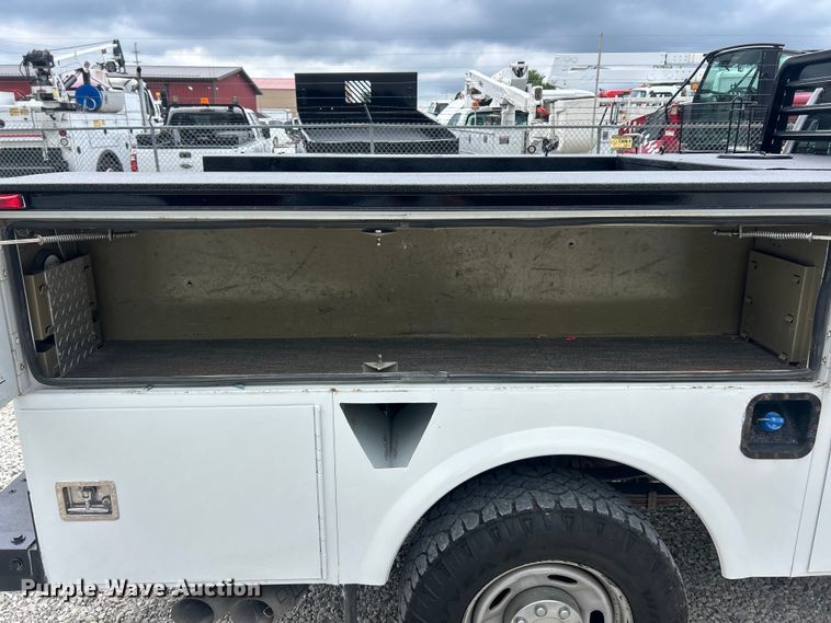 image for item FT6015 2015 Ford F350 Super Duty Ext. Cab utility bed pickup truck