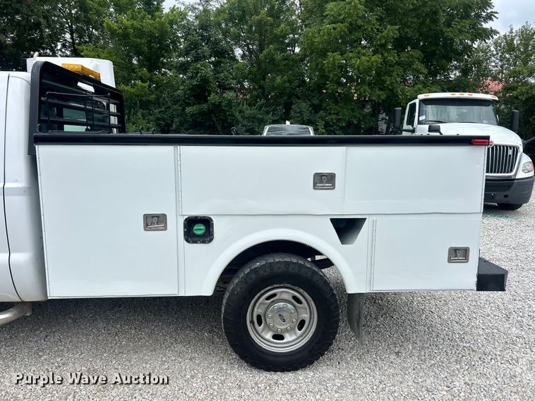 image for item FT6015 2015 Ford F350 Super Duty Ext. Cab utility bed pickup truck