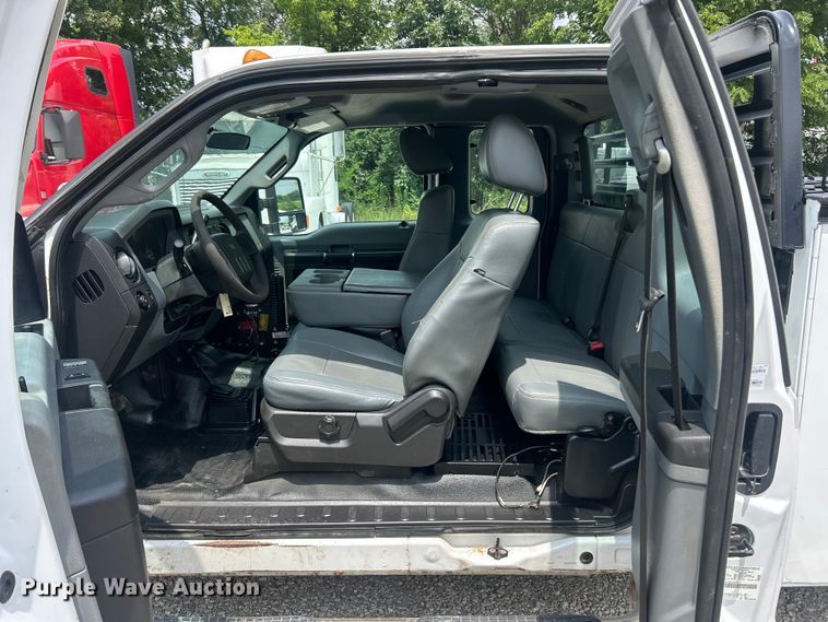 image for item FT6015 2015 Ford F350 Super Duty Ext. Cab utility bed pickup truck