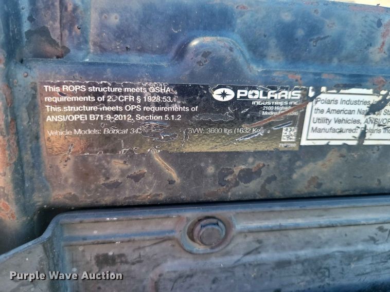 image for item FU0014 Bobcat 3400 utility vehicle