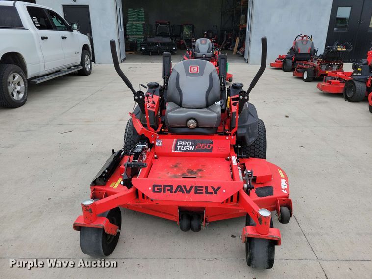 image for item FU0021 Gravely Pro turn 260 ZTR lawn mower