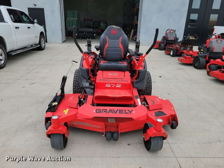 image for item FU0023 Gravely Pro Turn 672 ZTR lawn mower